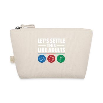 Réglons cela comme des adultes Pierre Papier Ciseaux - Trousse biologique - nature - Devant