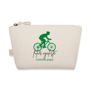 Future cyclist as grandpa gift boy bike - Organic Pouch - nature - Front