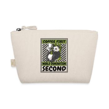 Kaffee Erste Weltherrschaft Zweite Panda Bär - Bio-Täschchen - Natur - Vorne