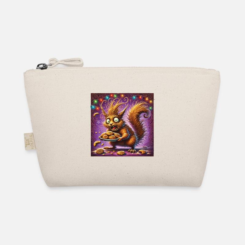 Christmas Stress Funny Mom Squirrel Organic Pouch
