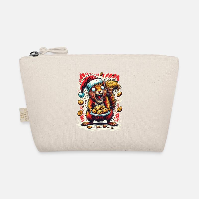 Christmas Stress Funny Mom Squirrel Organic Pouch