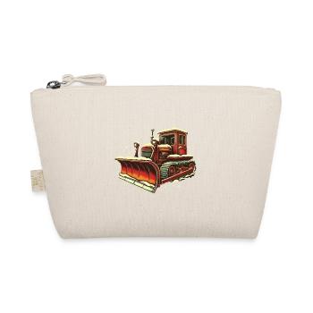 Winter Christmas Snow Removal Machine Vehicle - Organic Pouch - nature - Front