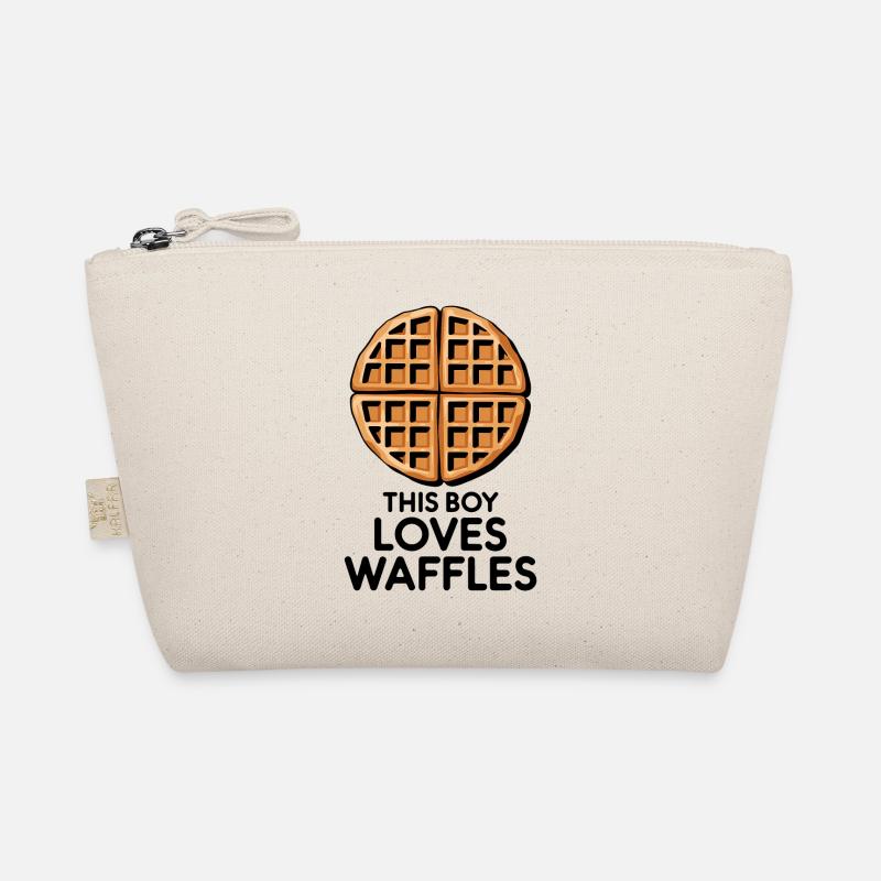 Waffeln Spruch Dessert Lustiges Waffeln Geschenk - Bio-Täschchen - Natur