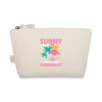 Ensoleillé Avec Une Chance De Flamants Roses Oiseau Rose Mignon - Trousse biologique - nature - Devant