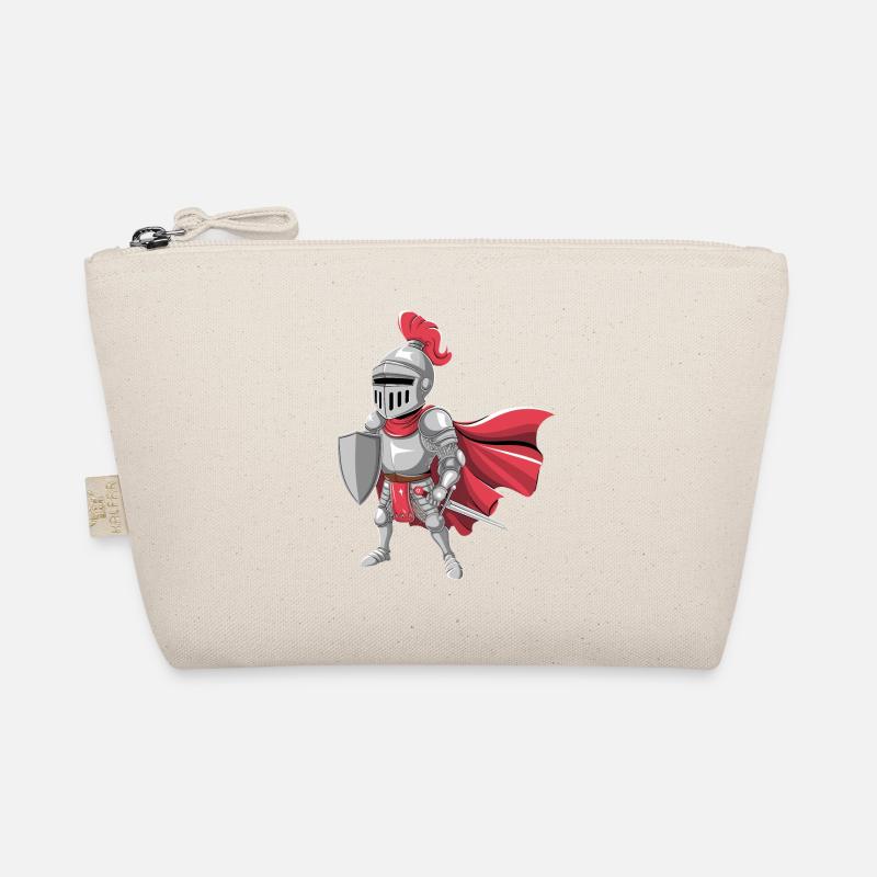 Freundlicher Ritter als Geburtstagsgeschenk Design - Bio-Täschchen - Natur
