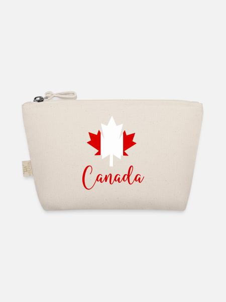 kanada canada ahornblatt - Bio-Täschchen - Natur - Vorne