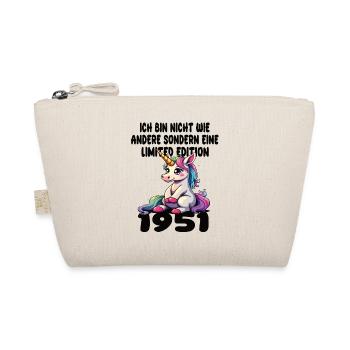 Limited Edition 1951 Birthday Born 1951 - Organic Pouch - nature - Front