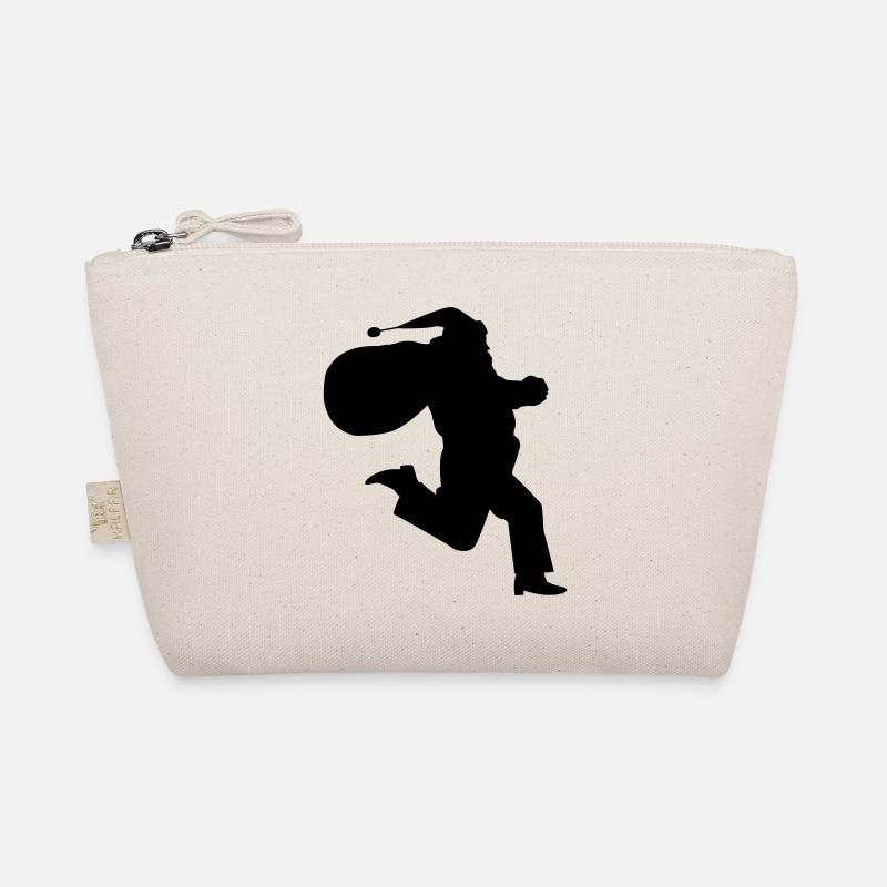 Running Santa Claus Gift Organic Pouch