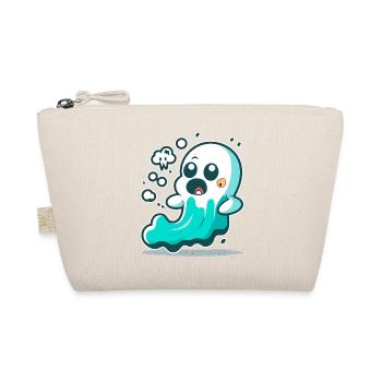 The Playful Ghost: A Funny Cartoon Design - Organic Pouch - nature - Front