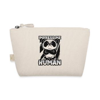 Impress Me Human Panda Bear Friend Giant Panda - Organic Pouch - nature - Front