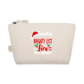 Santa checks the naughty - Organic Pouch - nature - Front