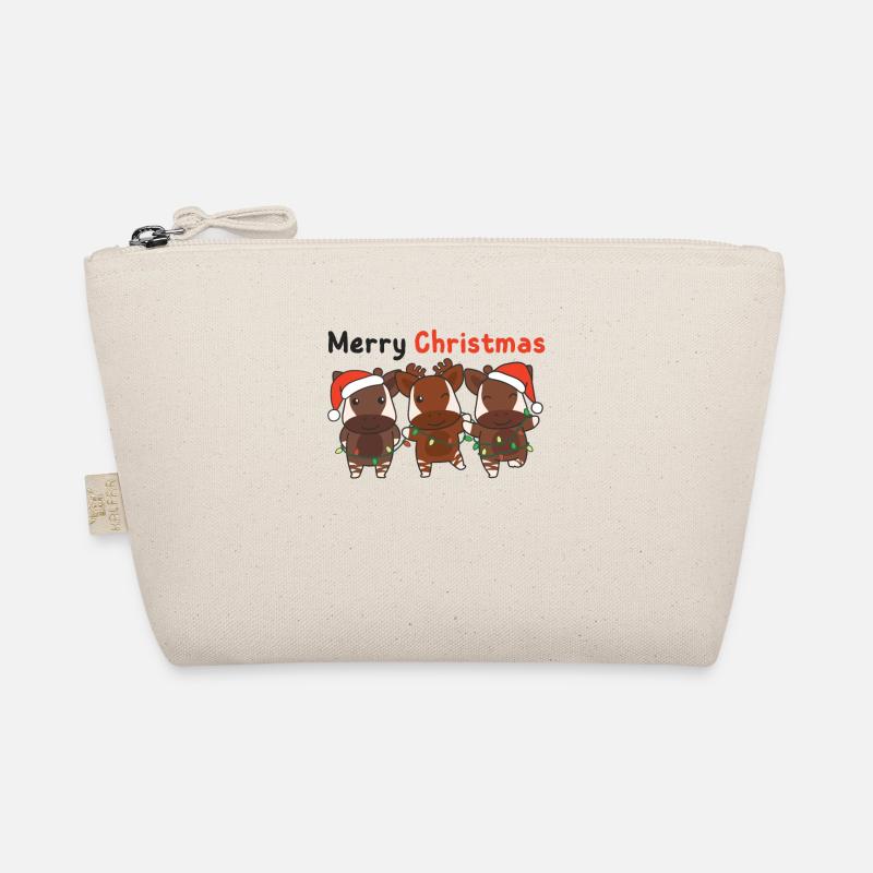 Okapi Christmas Winter Animals Okapi Organic Pouch