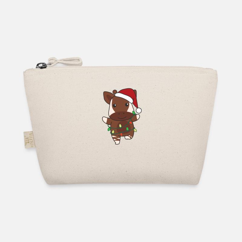 Okapi Christmas Winter Animals Okapis Organic Pouch