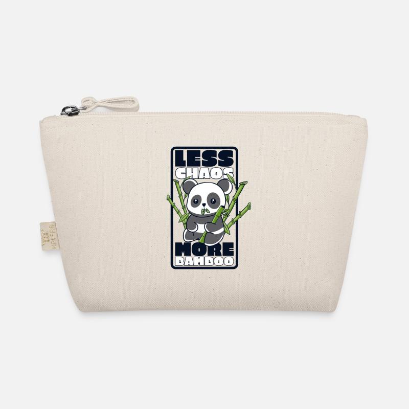 Moins de chaos Plus de bambou Panda Ours Ami Amant Trousse biologique