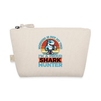Shark Hunting Morning Is Not My Time Fossil Hunter - Organic Pouch - nature - Front