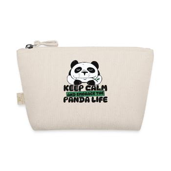 Keep Calm And Embrace The Panda Life Panda Bear - Organic Pouch - nature - Front