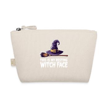 This is my resting witch face Spooky Halloween Wit - Organic Pouch - nature - Front