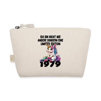 Limited Edition 1979 Birthday Born 1979 - Organic Pouch - nature - Front