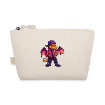 Drache Fashion Winter - Bio-Täschchen - Natur - Vorne