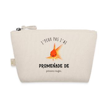 I can't I have a goldfish walk - Organic Pouch - nature - Front
