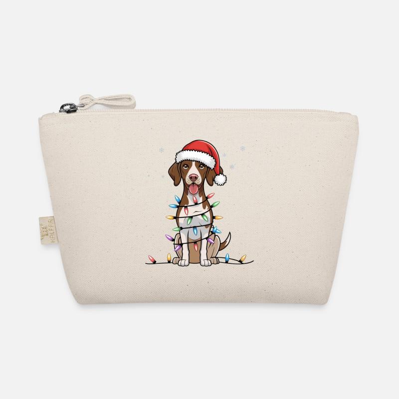 German Shorthaired Pointer Christmas Lights Xmas Bio-Täschchen