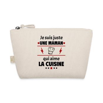 Juste une maman qui aime la cuisine, cadeau noël - Trousse biologique - nature - Devant
