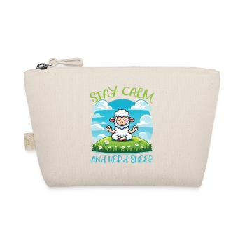 Stay Calm And Herd Sheep Zen Meditation Sheep - Organic Pouch - nature - Front