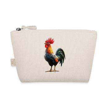 Rooster Chicken Daddy Chicken Coop Dad Farmer Chickens - Organic Pouch - nature - Front