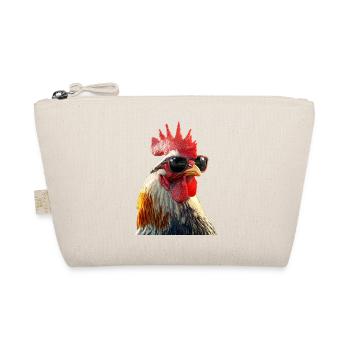 Rooster Chicken Daddy Chicken Coop Dad Farmer Chickens - Organic Pouch - nature - Front