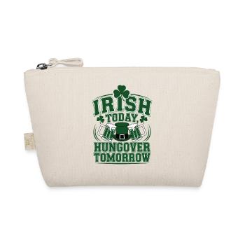 Funny Irish Drinking St. Patrick's Day Party Art - Organic Pouch - nature - Front