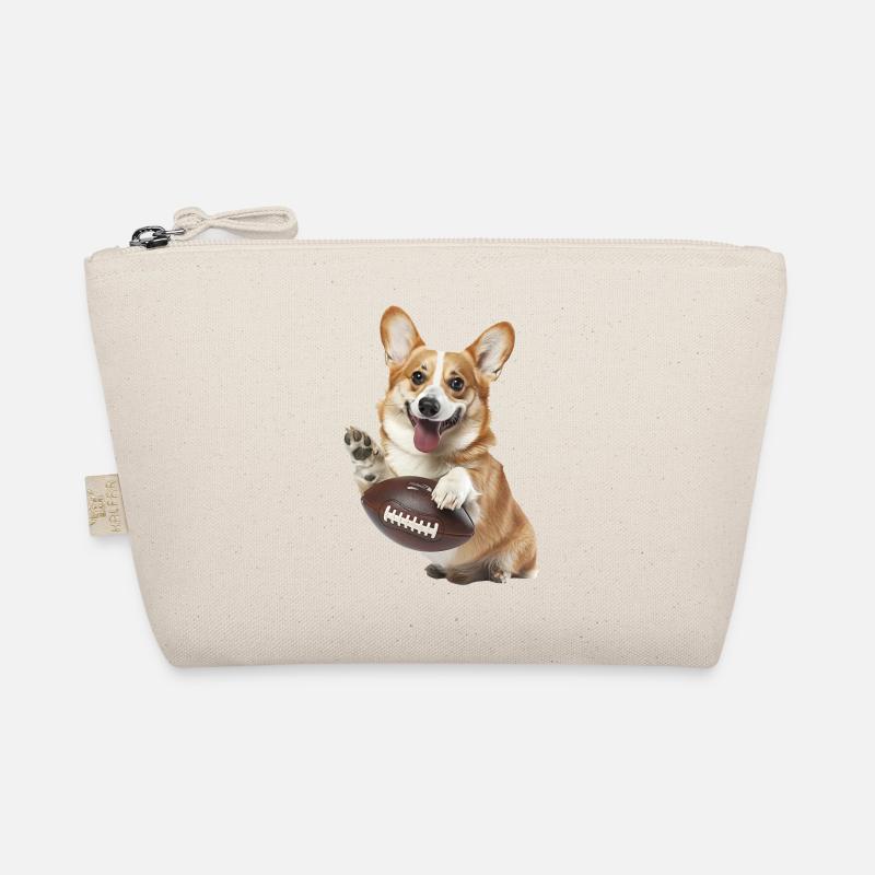 Amerikanischer Pitbull Corgi - Bio-Täschchen - Natur