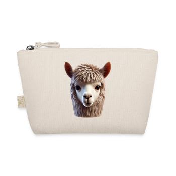 Alpaca Head 2 - Organic Pouch - nature - Front