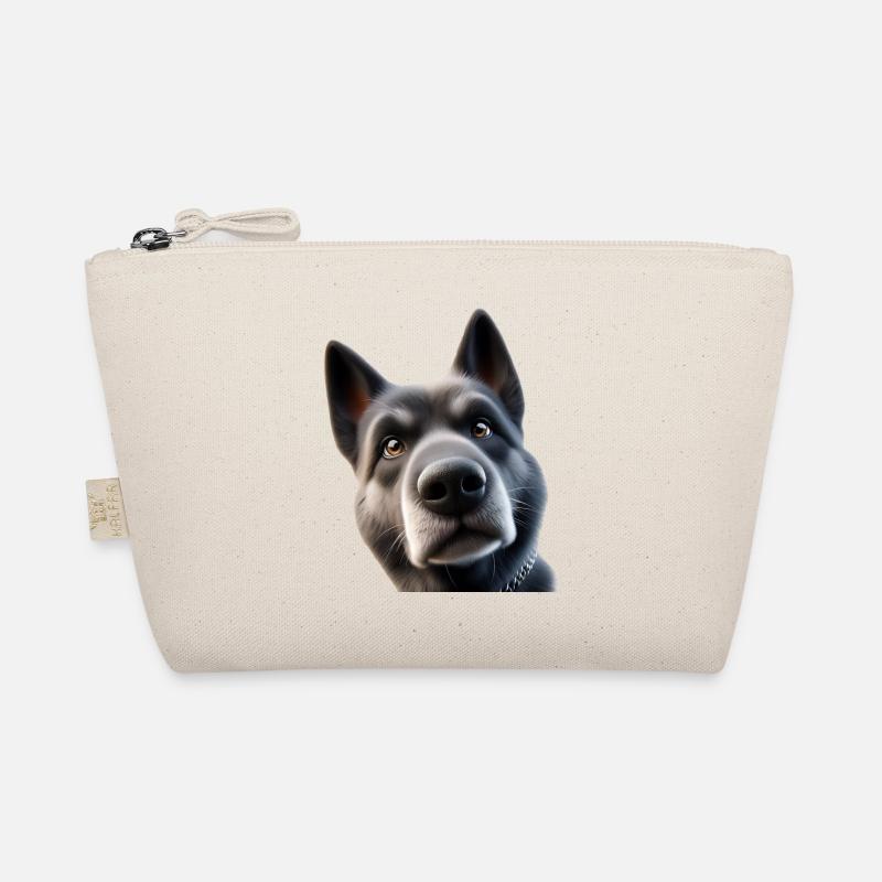 Dog Head 2 Organic Pouch