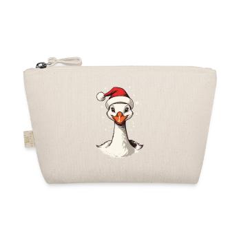 Motif de Noël sucré de canard festif avec chapeau - Trousse biologique - nature - Devant