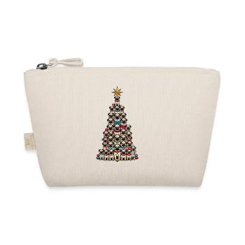 Carlin arbre de Noël drôle de chiens motifs - Trousse biologique - nature - Devant
