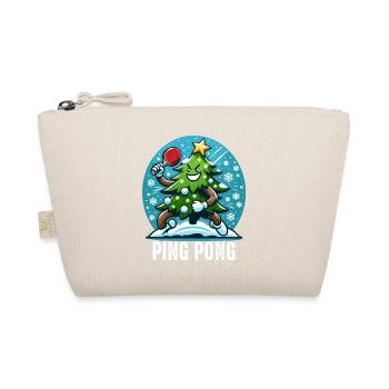 Table Tennis Christmas Tree Costume Christmas Tree - Organic Pouch - nature - Front