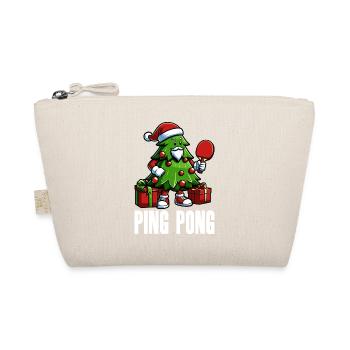 Table Tennis Christmas Tree Costume Christmas Tree - Organic Pouch - nature - Front