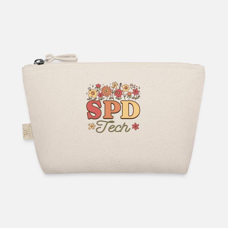 Retro Floral Sterile Processing Technician SPD Organic Pouch