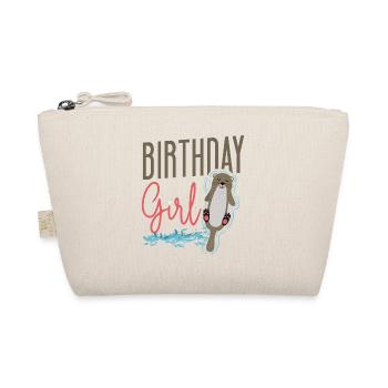 Otter Birthday Girl Birthday Girl - Bio-Täschchen - Natur - Vorne