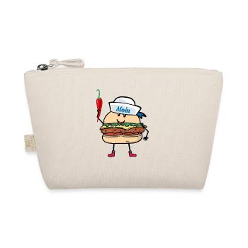 sailor sailors maritime seafaring Moin - Organic Pouch - nature - Front