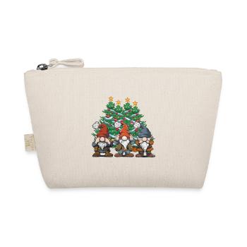 Xmas Christmas Christmas Child Kids Gnome - Organic Pouch - nature - Front