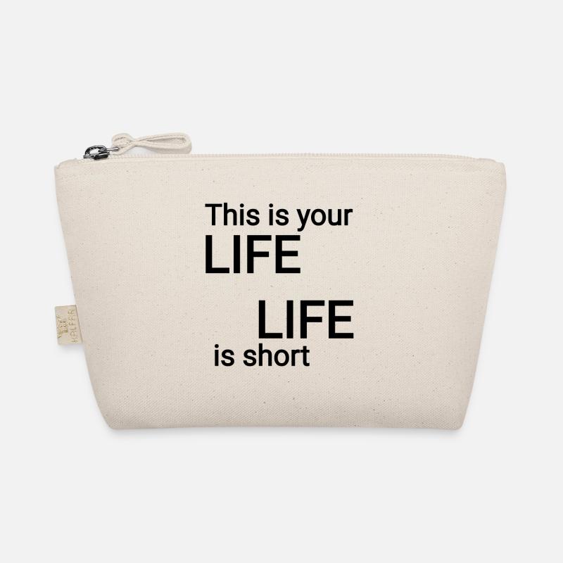 Dein Leben Spruch Text Bio-Täschchen