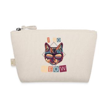 "I Go Meow" Perfect for cat lovers with a sense of humor - Organic Pouch - nature - Front