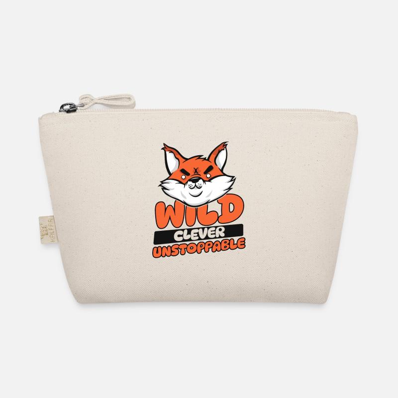 Wild Clever Unstoppable Red Fox Canidae Caninae Organic Pouch