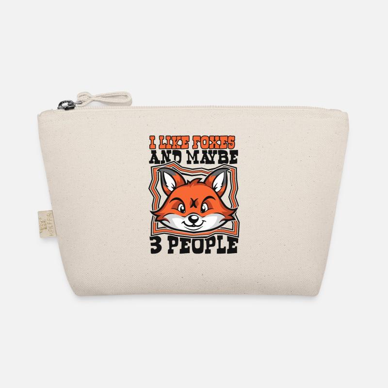 I Like Foxes And Maybe 3 People Canidae Caninae Organic Pouch