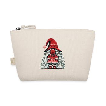 Weihnachten Gnom Frau Wichtel Mädchen Elf - Bio-Täschchen - Natur - Vorne