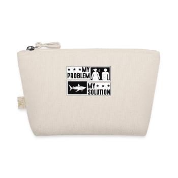 Shark Enthusiast My Problem My Pictogram Dad Mom - Organic Pouch - nature - Front