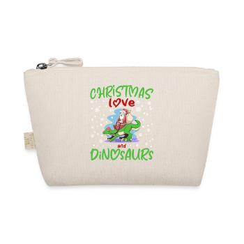 Dino Garçon Garçon Enfants Noël Amour Dinosaure - Trousse biologique - nature - Devant