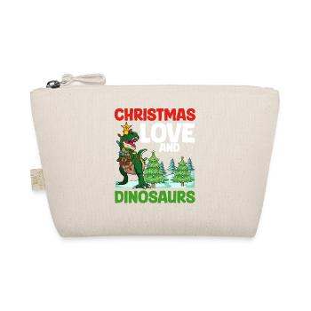Dino Garçon Garçon Enfants Noël Amour Dinosaure - Trousse biologique - nature - Devant