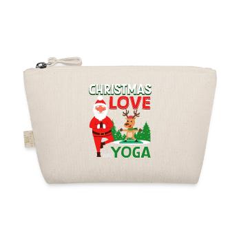Yogini Yoga Meditation Christmas, Love and Yoga - Organic Pouch - nature - Front